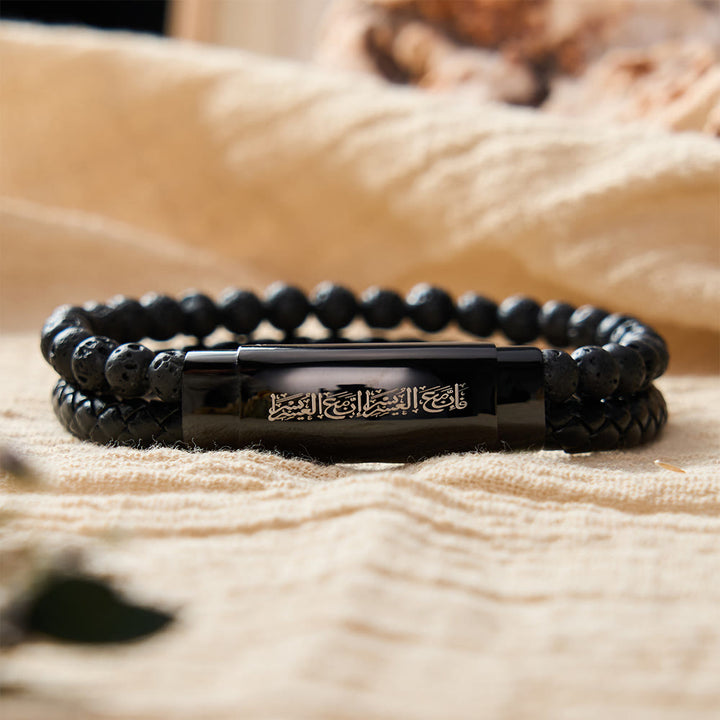 FREE Today: Script Horizon Multi‑strand Beaded Bracelet - Lava Rock Beads - image 6