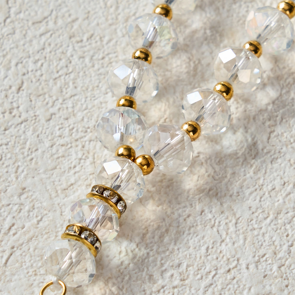 HilalHaven Prism Verse Faceted Crystal 33 Beads Tasbih  - image 18
