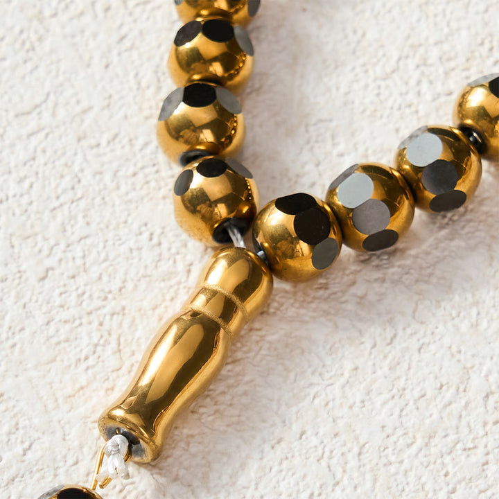 HilalHaven Prism Verse Faceted Crystal 33 Beads Tasbih  - image 1