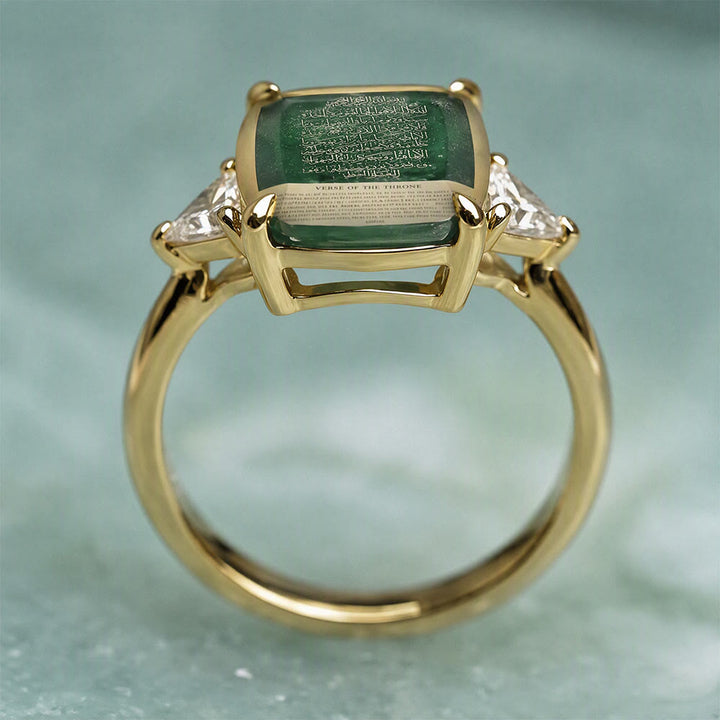HilalHaven Sacred Tablet Carved Gem Signet Ring - image 11