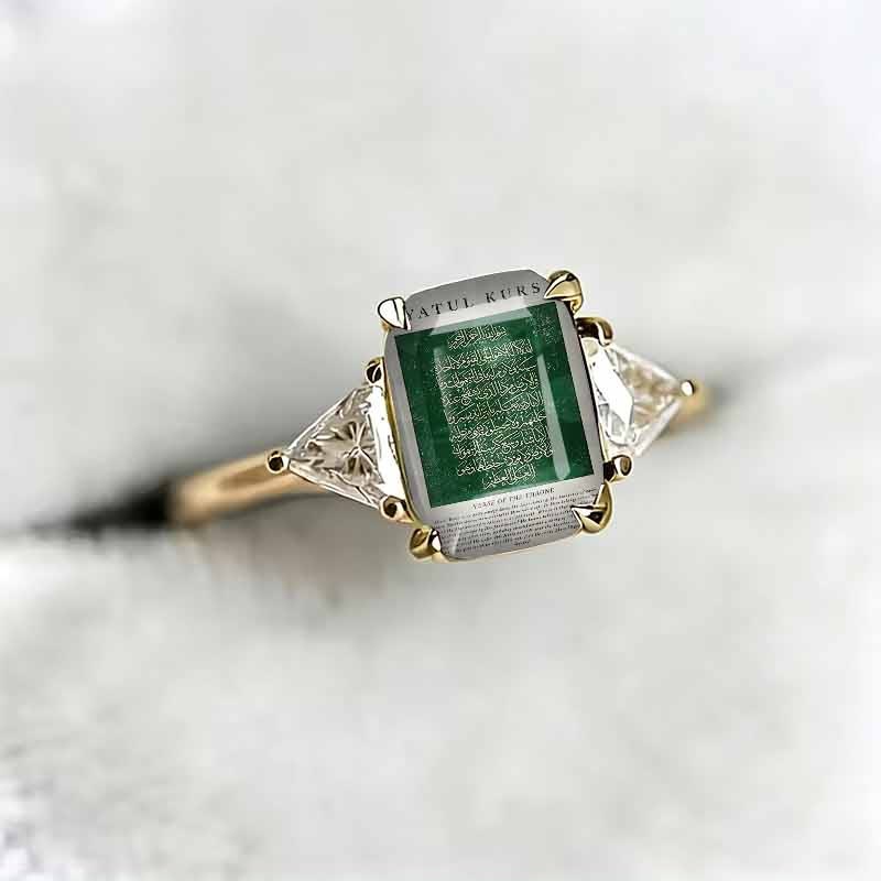 HilalHaven Sacred Tablet Carved Gem Signet Ring - image 6