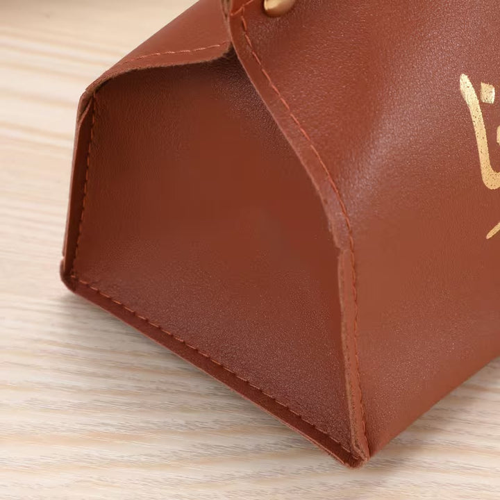 Hilalhaven " Illuminates Our Days" Aureate Script Leather Tissue Box Cover - image 6