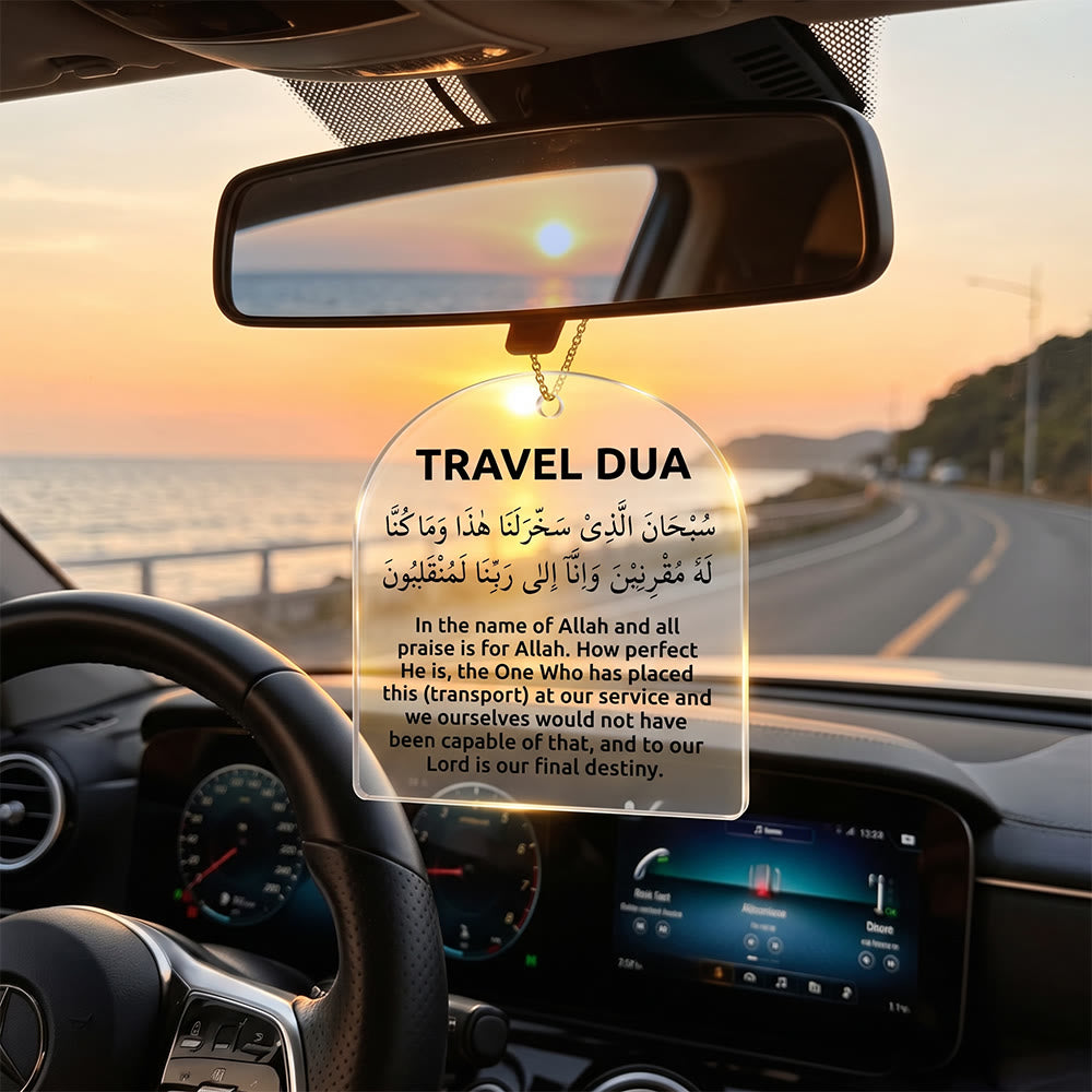 HilalHaven Travel Dua Islamic Travel Prayer Car Hanging Ornamen - image 3