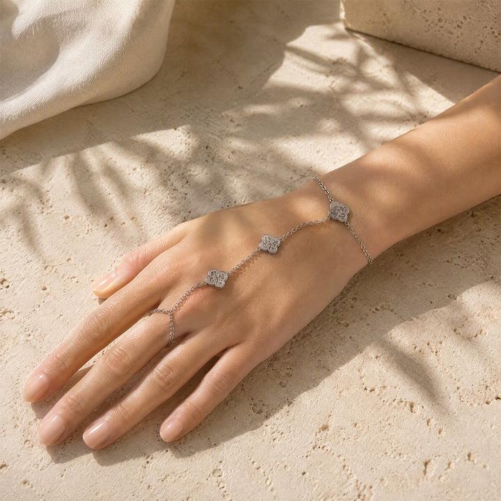 HilalHaven "Rizq-Grace" Petal Trace Botanical Hand Chain - image 11