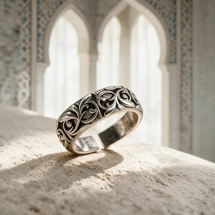 HilalHaven Vine Relic Copper Open Ring - image 3