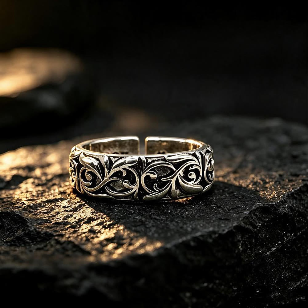 HilalHaven Vine Relic Copper Open Ring - image 0