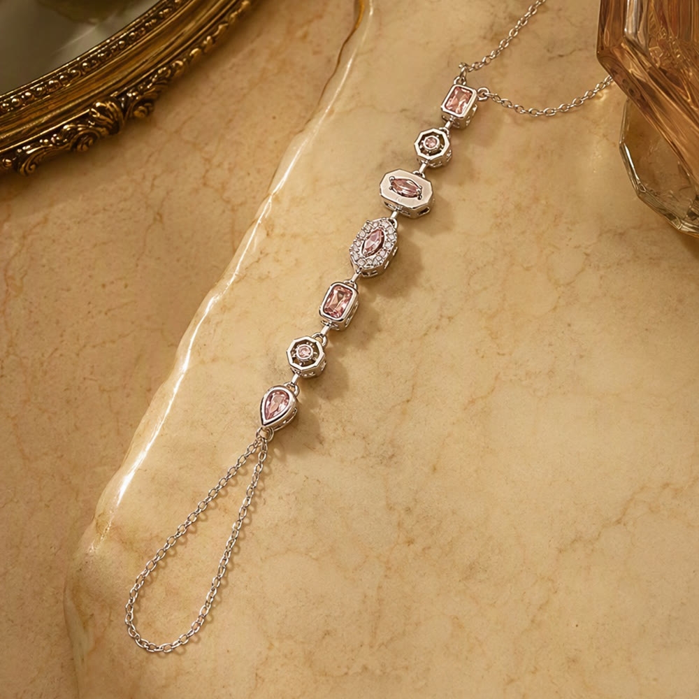 FREE Today: Gem Y-drop Chain Multi-shape Crystal Inlaid Hand Chain - image 15