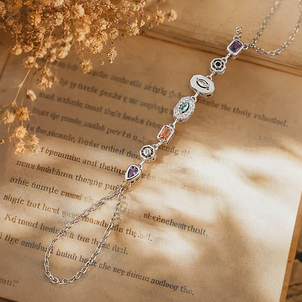 FREE Today: Gem Y-drop Chain Multi-shape Crystal Inlaid Hand Chain - image 14