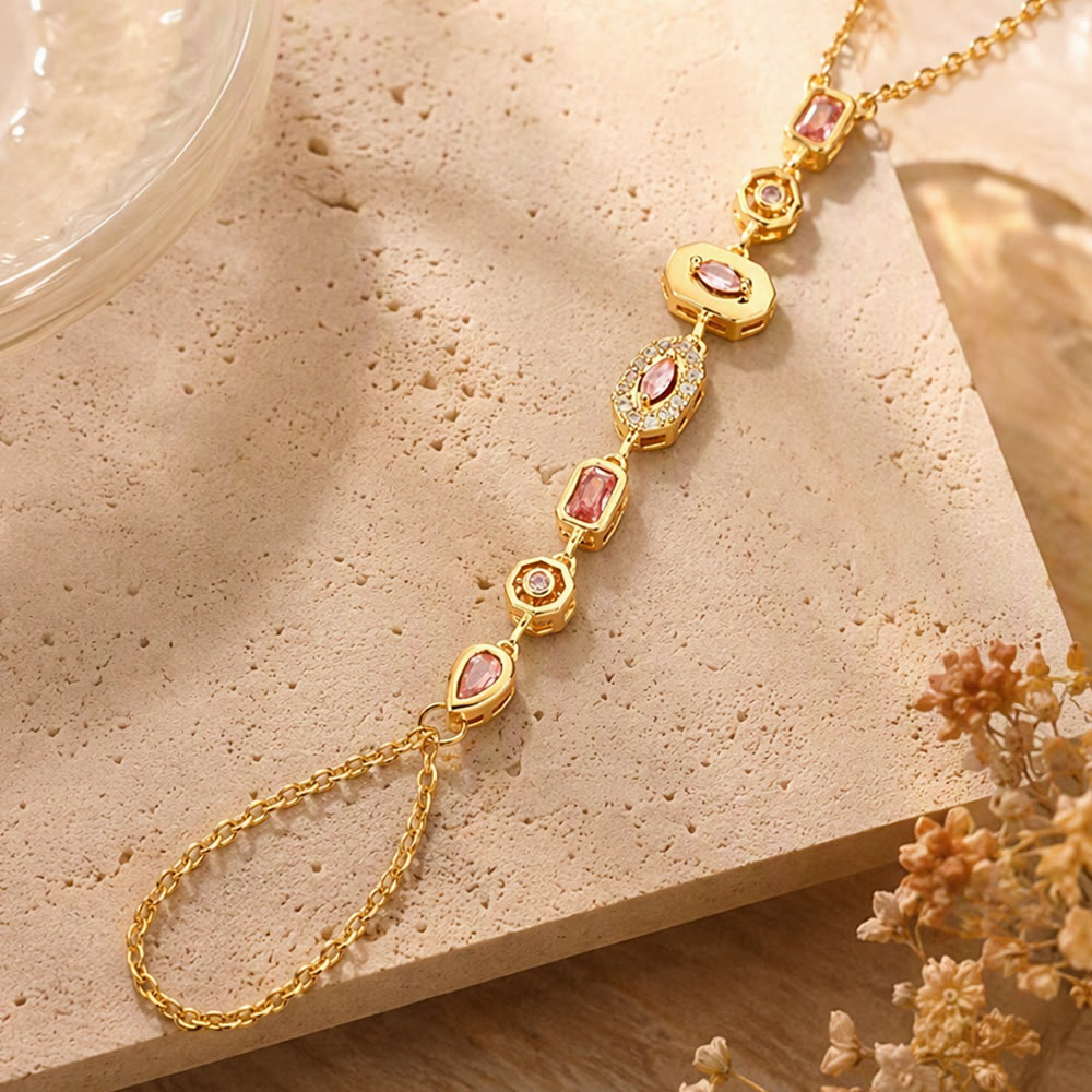 FREE Today: Gem Y-drop Chain Multi-shape Crystal Inlaid Hand Chain - image 11