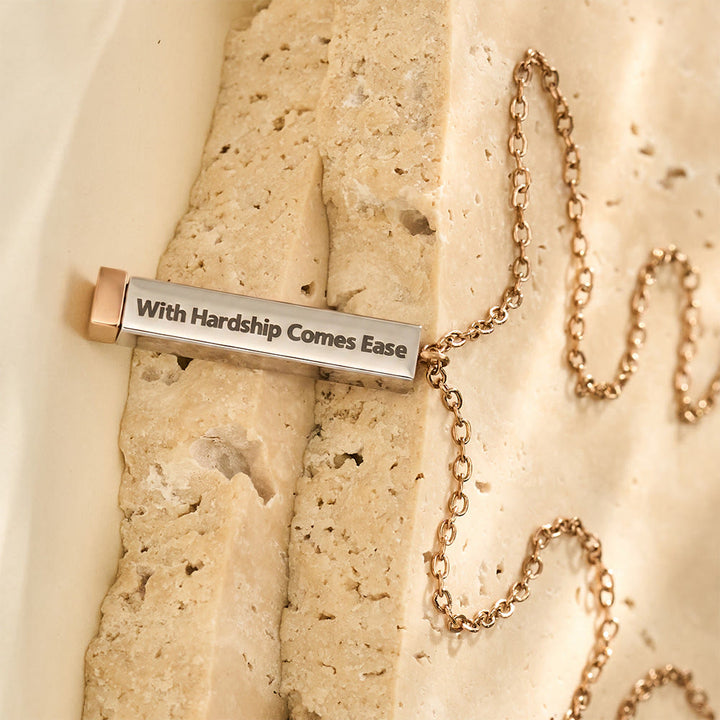 HilalHaven Twin Pillar Arabic &amp; English Name Double Vertical  Personalized Engraved Necklace - image 18