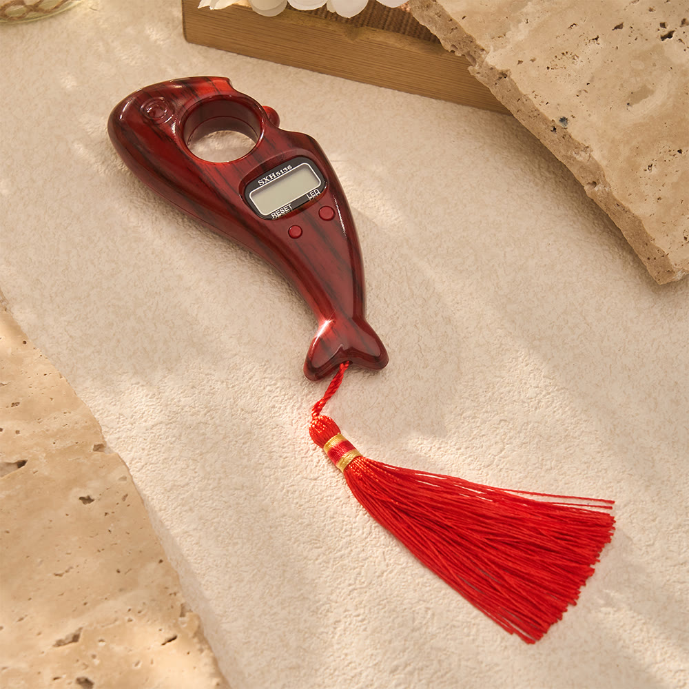 FREE Today: Portable Handheld Dolphin Design LED Digital Tasbih with Red Tassel - image 8