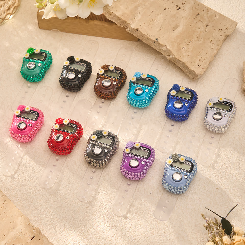 FREE Today: Rhinestone Floral 0-99999 Hand Strap Digital Tasbih - image 22