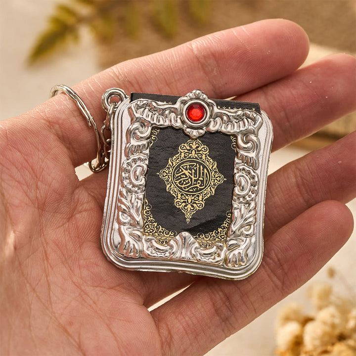 HilalHaven Ornate Tome Decorative Mini Quran Keychain - image 4