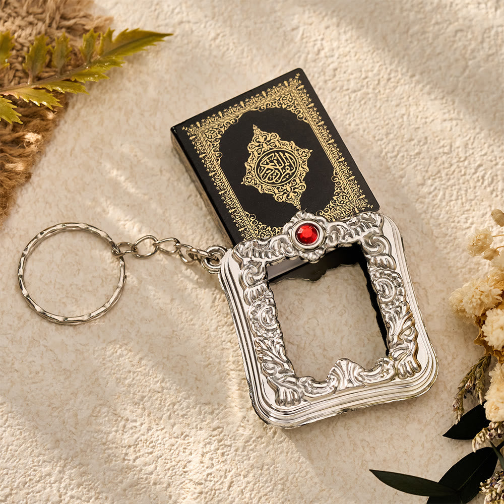 HilalHaven Ornate Tome Decorative Mini Quran Keychain - image 5