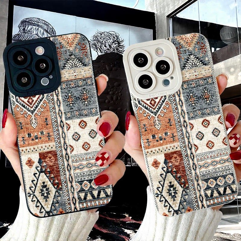 HilalHaven Arabian Kilim Matte Painted Silicone All-inclusive Anti-drop Phone Cover - image 0