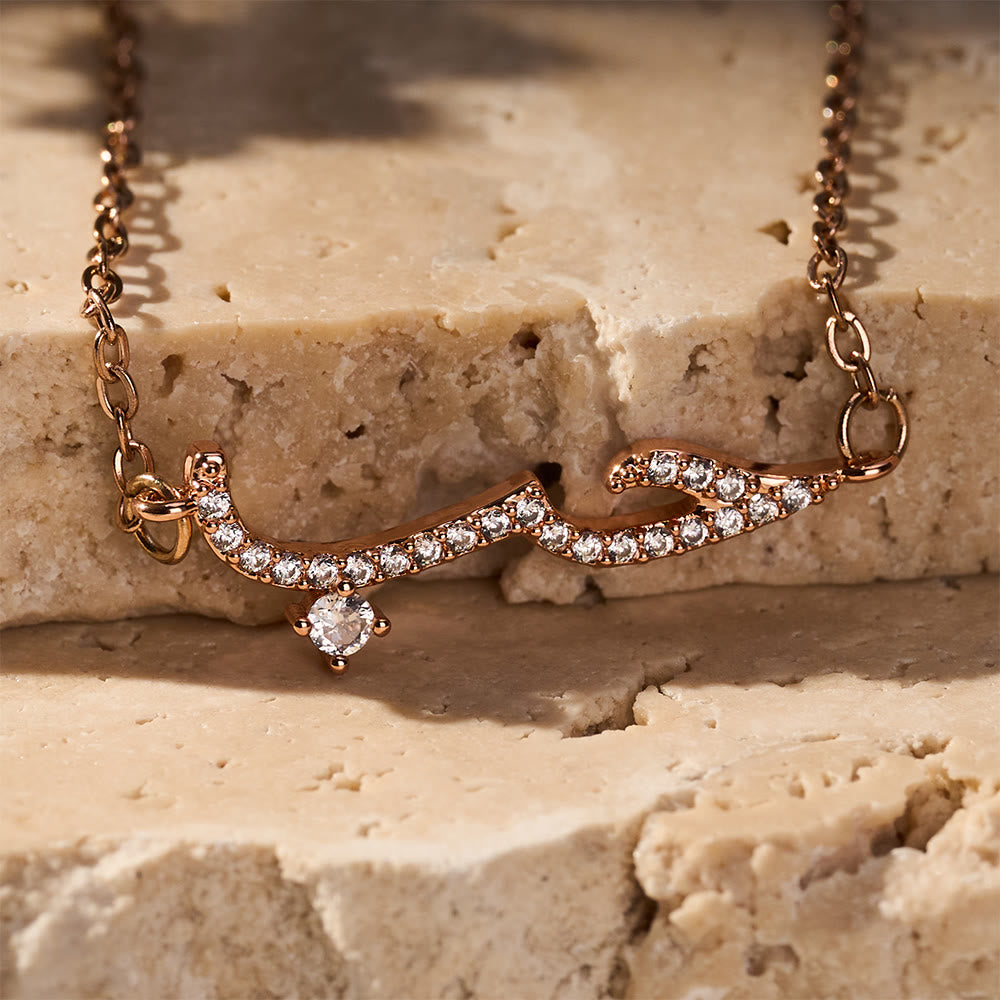 HilalHaven "Hubb - Love" Cursive Glow Inlaid Zircon Copper Bracelet - image 9