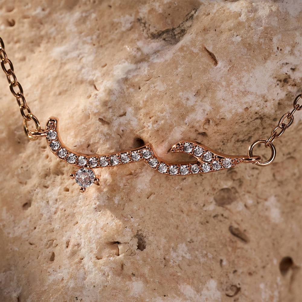 HilalHaven "Hubb - Love" Cursive Glow Inlaid Zircon Copper Bracelet - image 10