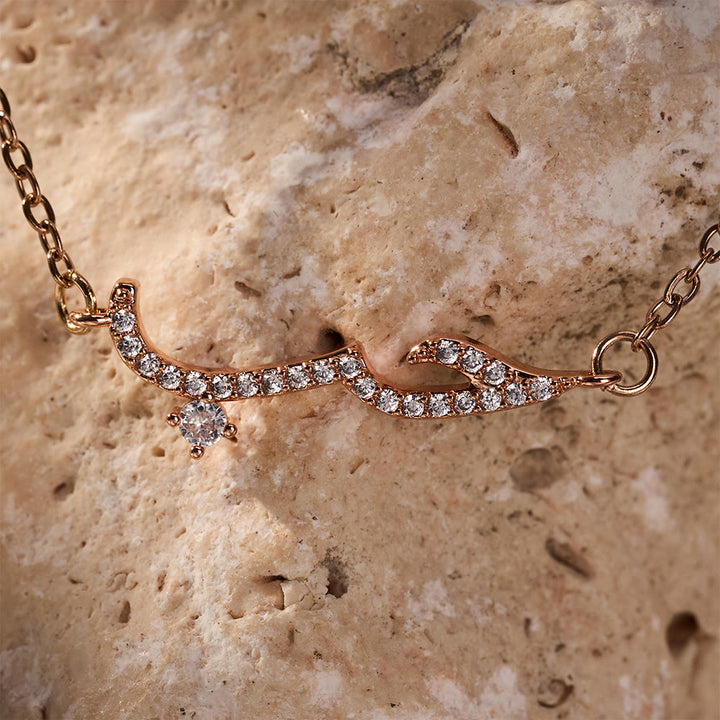 HilalHaven "Hubb - Love" Cursive Glow Inlaid Zircon Copper Bracelet - image 10