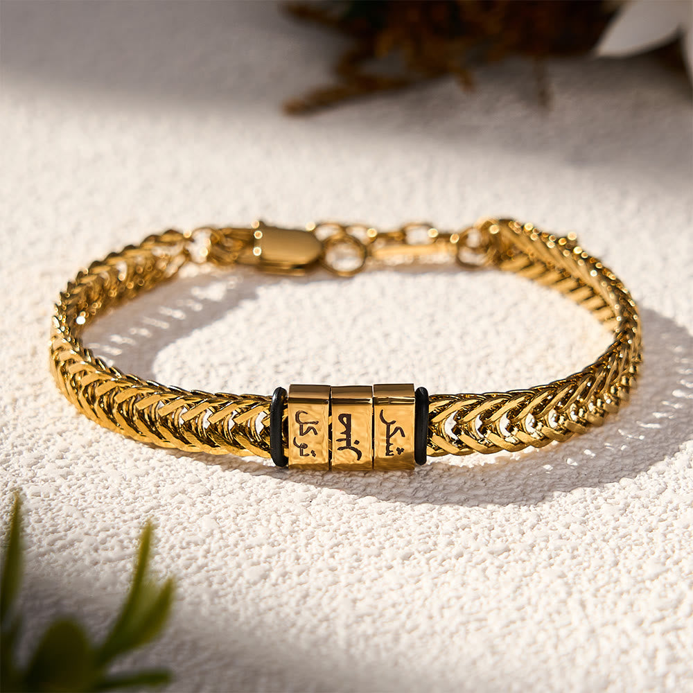 ：HilalHaven "Patience, Gratitude, Trust" Knotten Verse Unisex Stainless Steel Bracelet - image 10