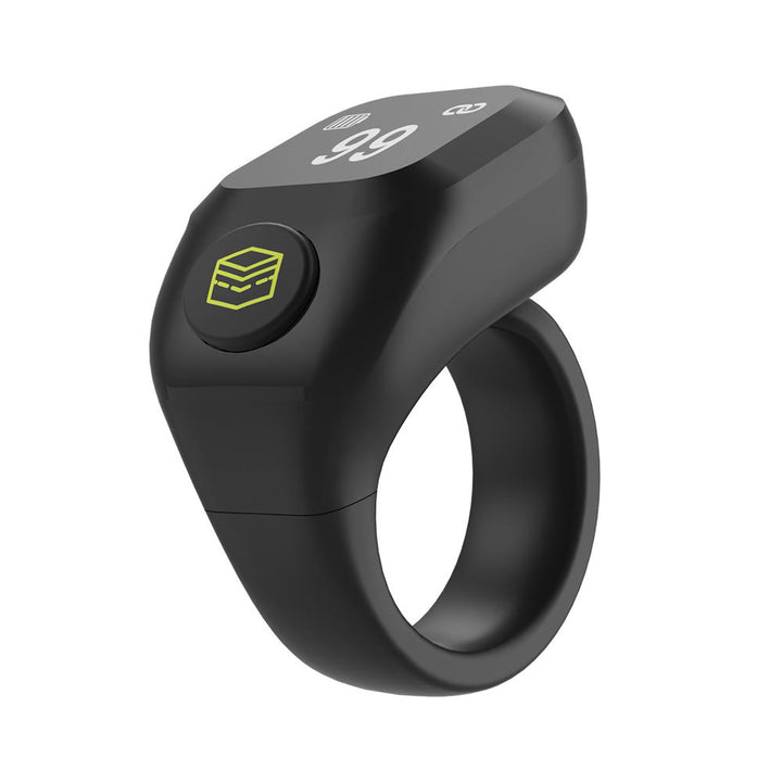 HilalHaven Serene Remembrance The Kaaba Smart Zikr Counting Digital Tasbih Ring - Black - image 8