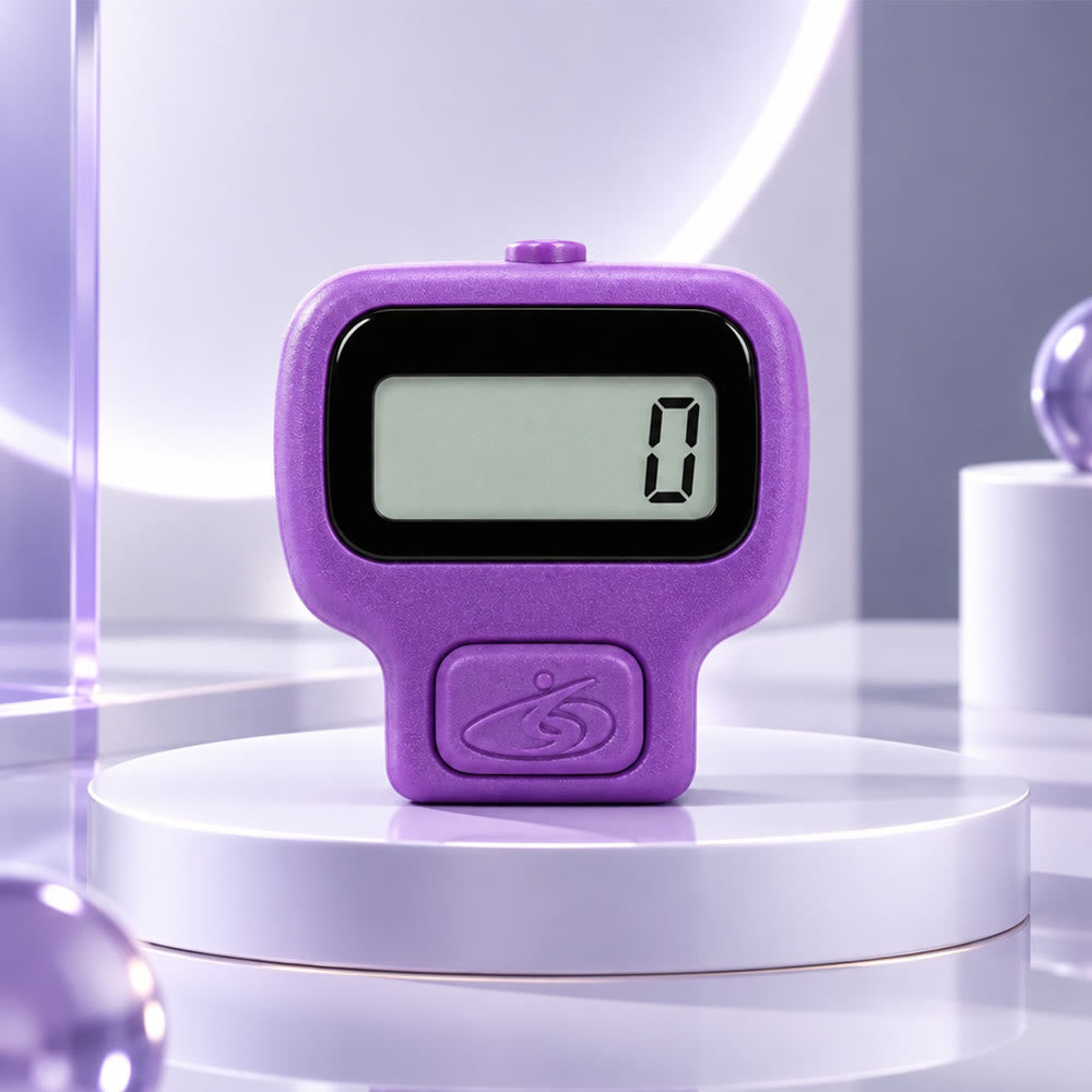 HilalHaven Stillness Sleek Digital Tasbih Finger Zikr Counter - Purple - image 8