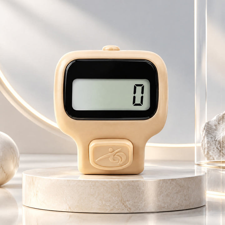 HilalHaven Stillness Sleek Digital Tasbih Finger Zikr Counter - Nude - image 1