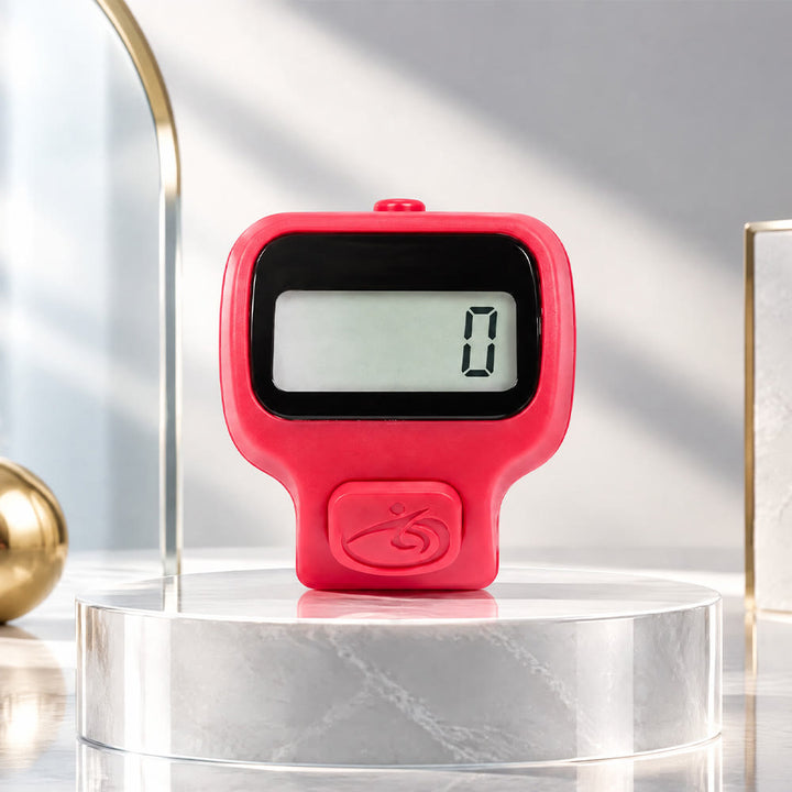 HilalHaven Stillness Sleek Digital Tasbih Finger Zikr Counter - Red - image 5