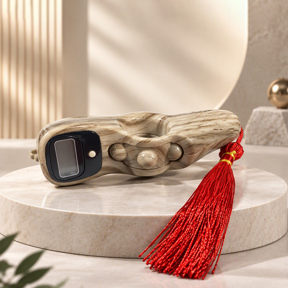 HilalHaven Hushed Devotion  Didital Tasbih - Light Wood Grain - image 4