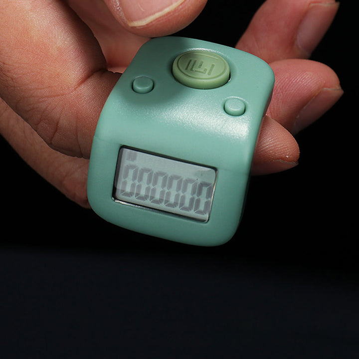 HilalHaven Cube Serene Portable Cube Digital Tasbih Counter - Green - image 6