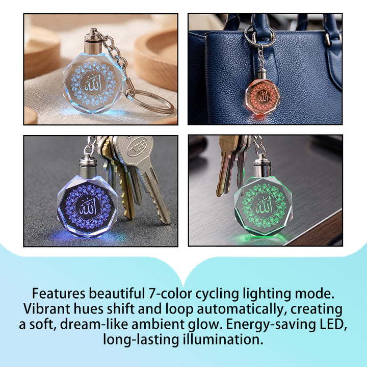 HilalHaven Luminous Vessel·7-Color Crystal Keychain - image 6