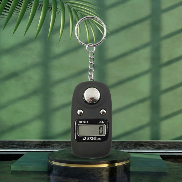 HilalHaven Soft Hue Keychain Digital Tasbih - Dark Gray - image 8