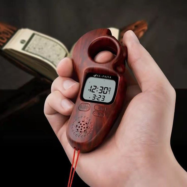 HilalHaven Chant Cadence Multi‑Texture Hand‑Grip Digital Tasbih Counter With Speaker &amp; Tassel - image 0