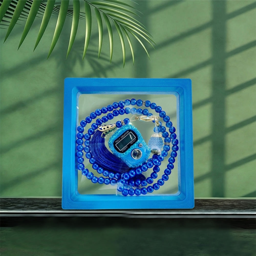 FREE Today: Luminous Strand Gift‑Set Digital Tasbih With Glossy Glass Prayer Beads - Royal Blue - image 8
