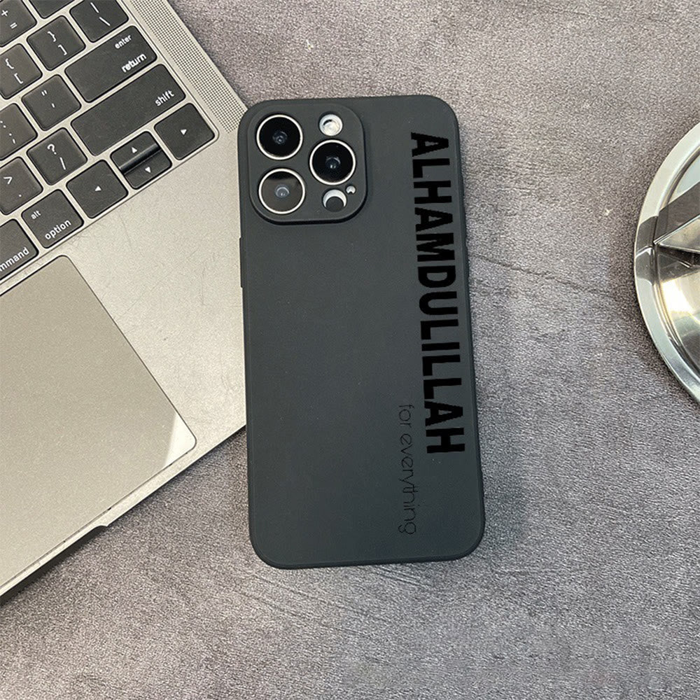HilalHaven Grateful Verse Minimal Alhamdulillah TPU Full‑Wrap Phone Case - Black (Style2) - Samsung Galaxy S21 - image 9