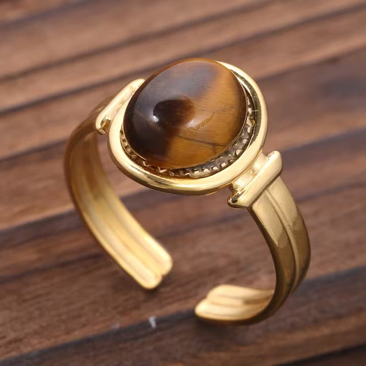 HilalHaven Solar Vein Single‑Stone Tiger&