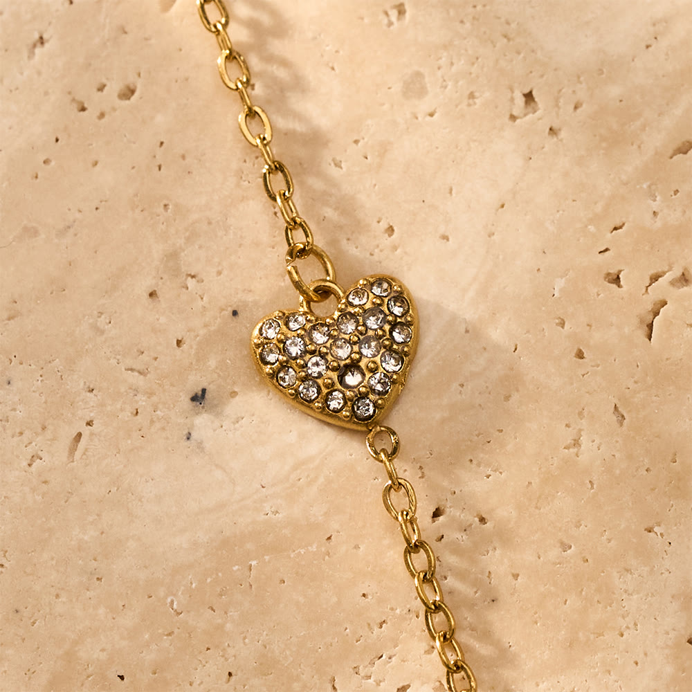 HilalHaven Golden Vein Zircon Draped Finger Hand Chain - image 17