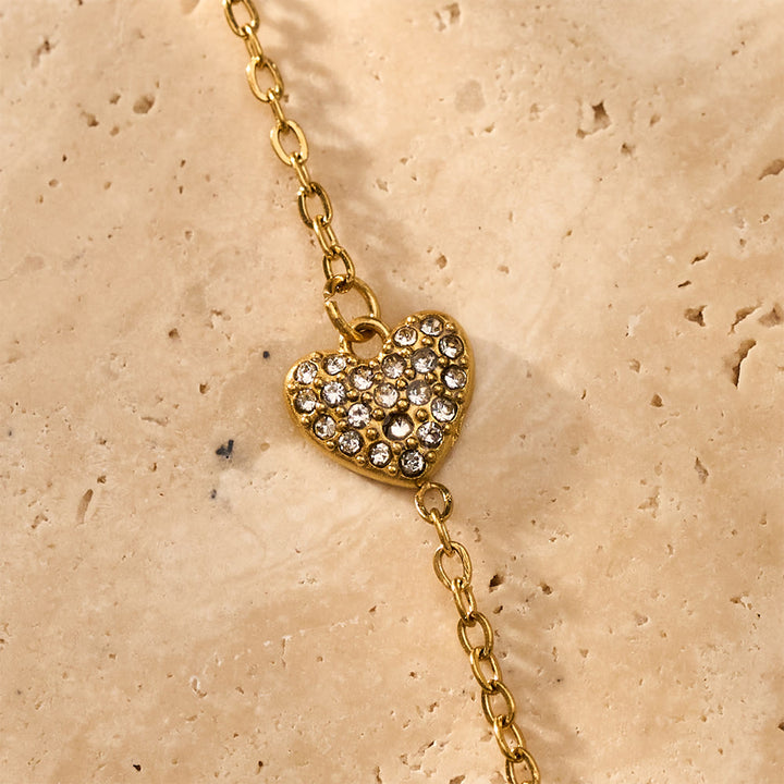 HilalHaven Golden Vein Zircon Draped Finger Hand Chain - image 17