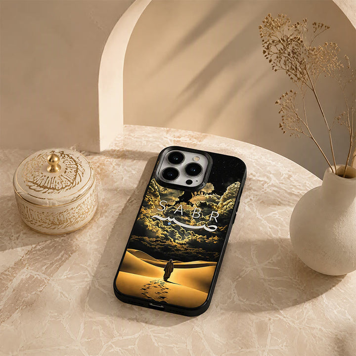 HilalHaven Desert Sabr Journey Islamic Art Silicone Phone Case - image 4