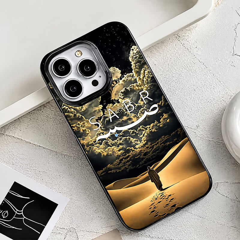 HilalHaven Desert Sabr Journey Islamic Art Silicone Phone Case - image 0