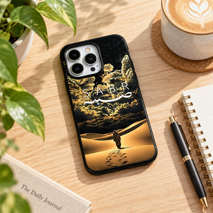 HilalHaven Desert Sabr Journey Islamic Art Silicone Phone Case - image 6