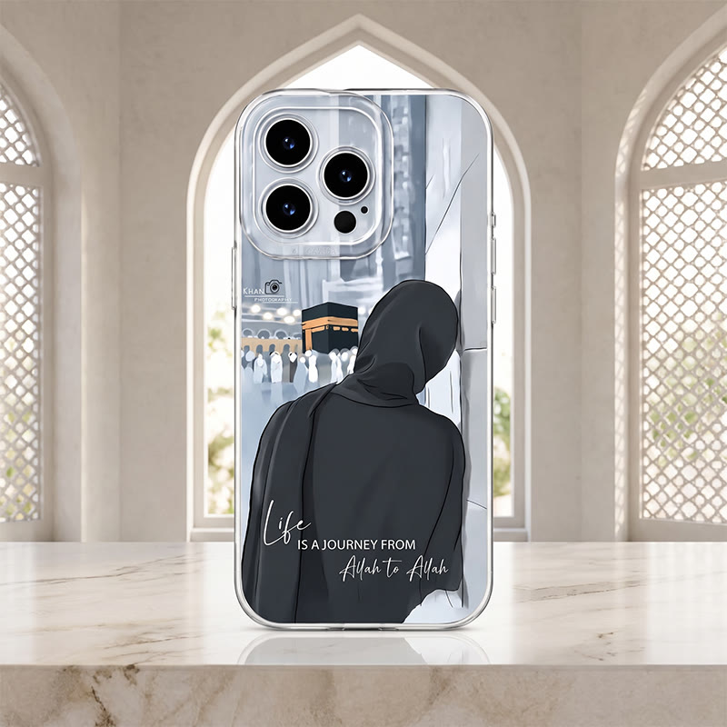 HilalHaven Hajj Soul Journey Islamic Hijabi Kaaba Silicone Phone Case - image 2