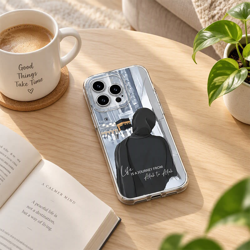 HilalHaven Hajj Soul Journey Islamic Hijabi Kaaba Silicone Phone Case - image 6