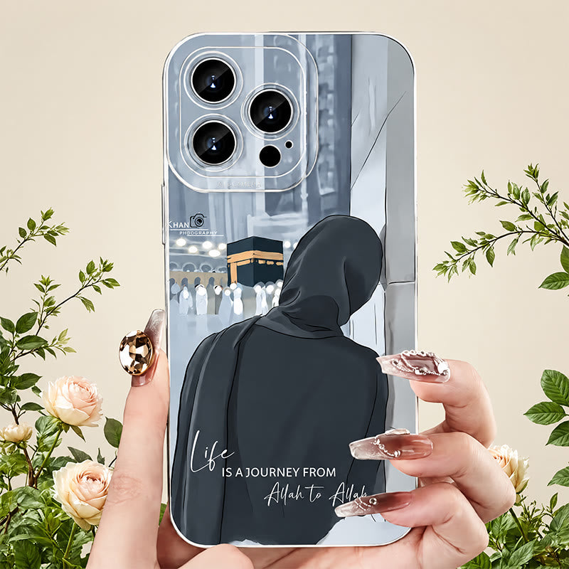 HilalHaven Hajj Soul Journey Islamic Hijabi Kaaba Silicone Phone Case - image 0