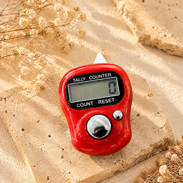 HilalHaven Pocket Zikr Digital Finger Ring Digital Tasbih - Red - image 8