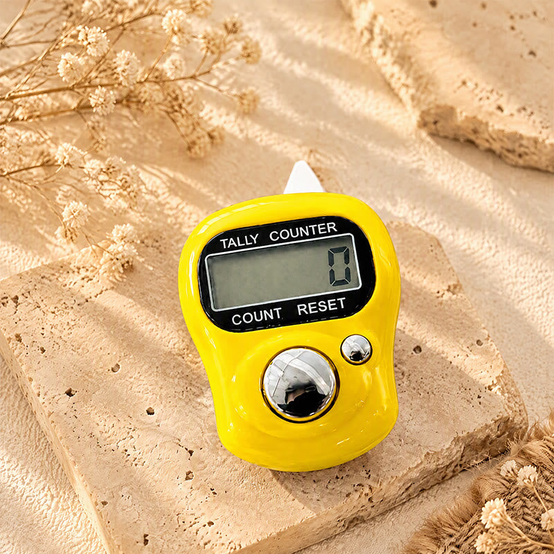 HilalHaven Pocket Zikr Digital Finger Ring Digital Tasbih - Yellow - image 2