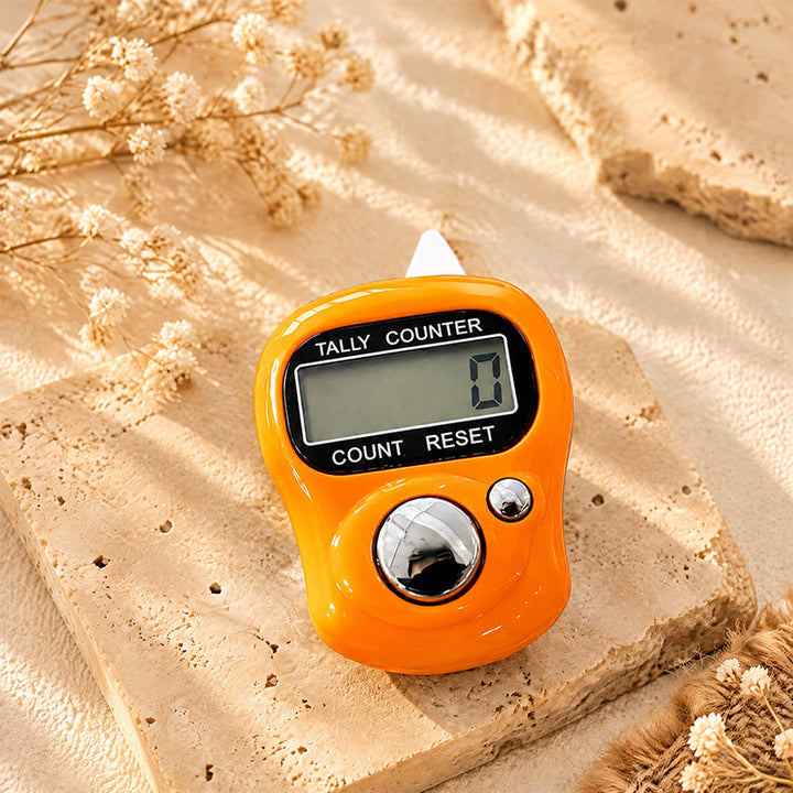 HilalHaven Pocket Zikr Digital Finger Ring Digital Tasbih - Orange - image 7