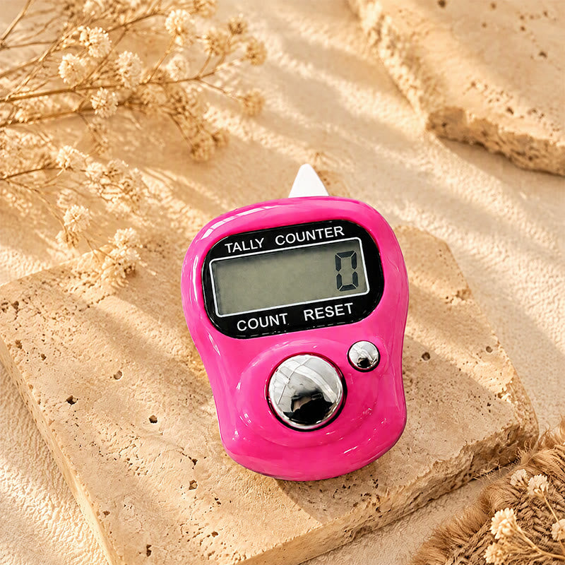 HilalHaven Pocket Zikr Digital Finger Ring Digital Tasbih - Pink - image 5