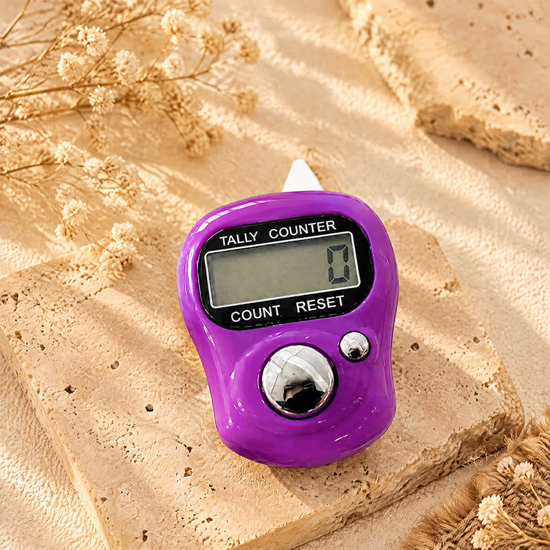 HilalHaven Pocket Zikr Digital Finger Ring Digital Tasbih - Purple - image 3
