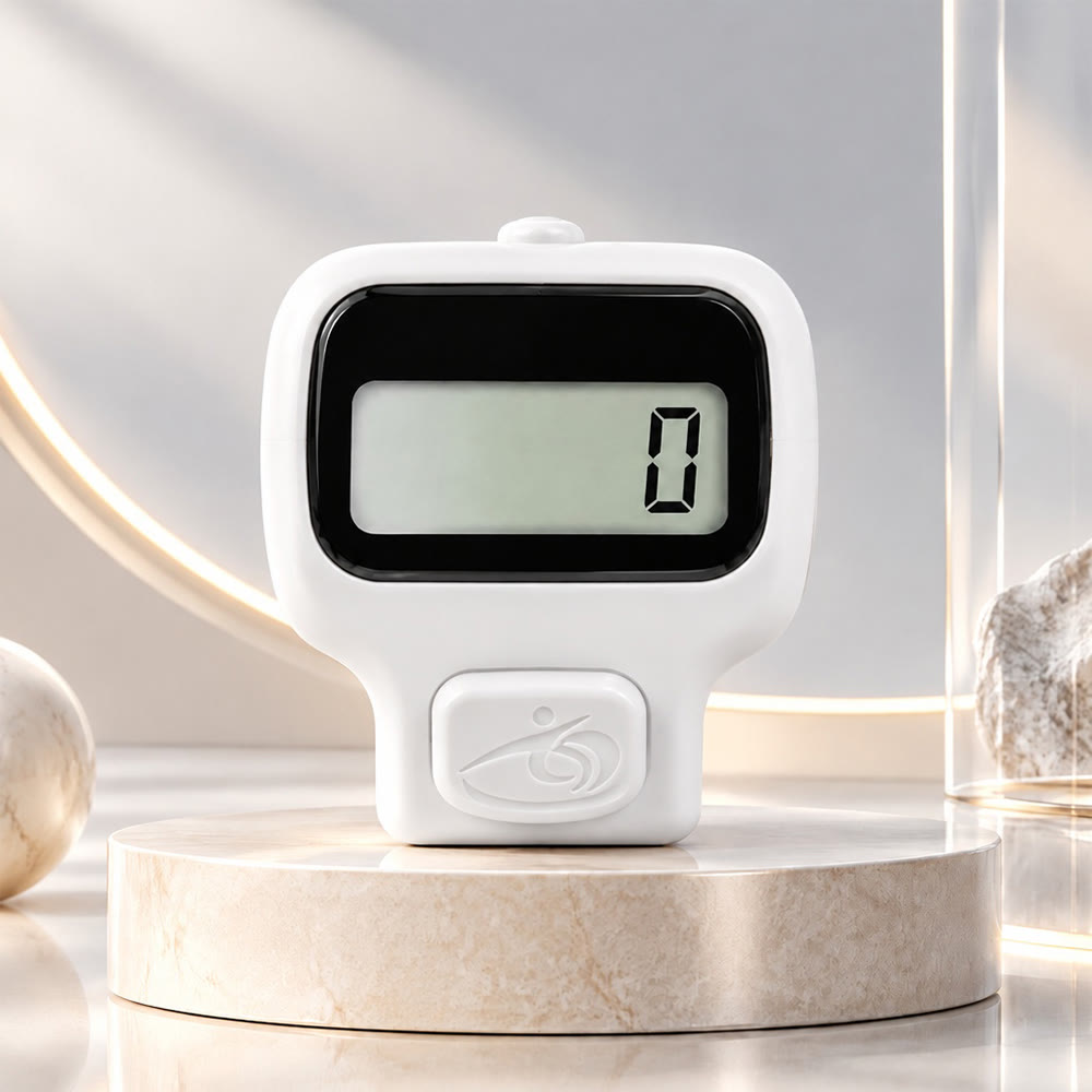 HilalHaven Stillness Sleek Digital Tasbih Finger Zikr Counter - White - image 9