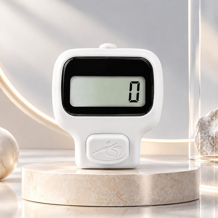 HilalHaven Stillness Sleek Digital Tasbih Finger Zikr Counter - White - image 9